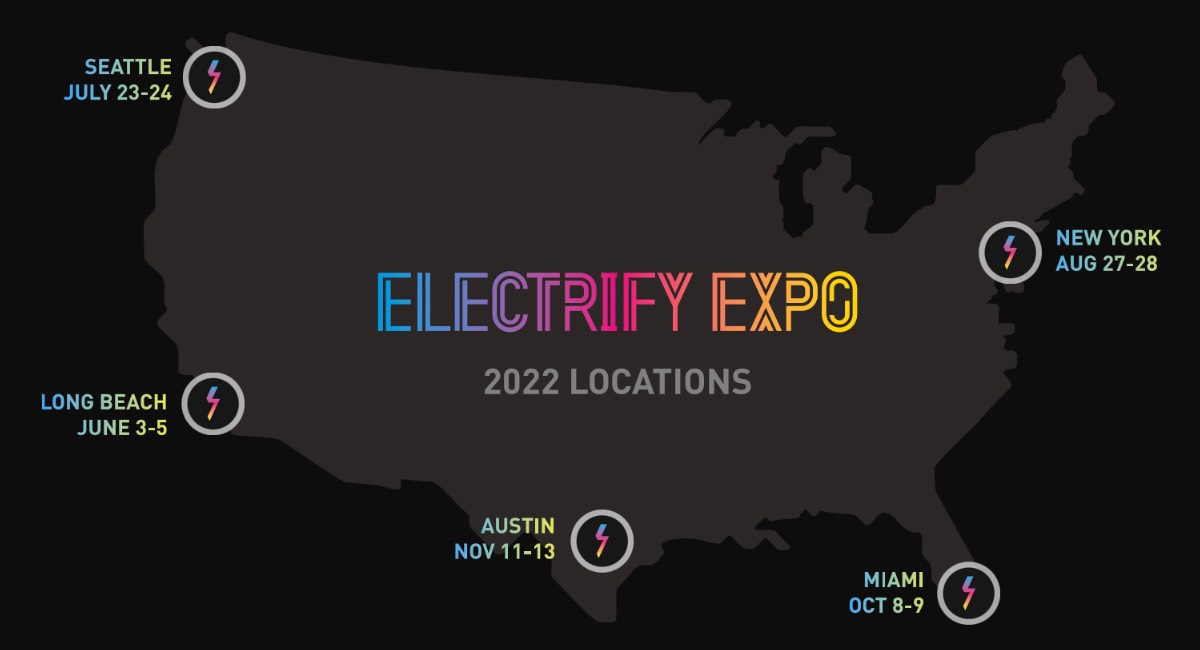 Electrify Expo Locations 2022